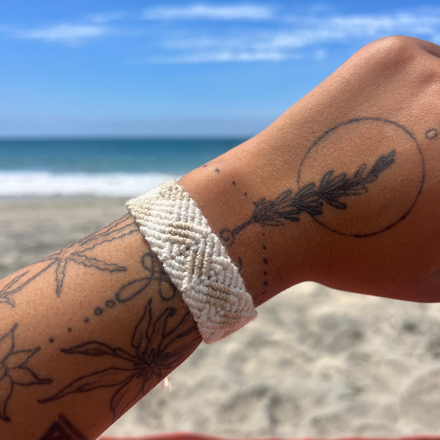 Woven Cotton Tie On Bracelets