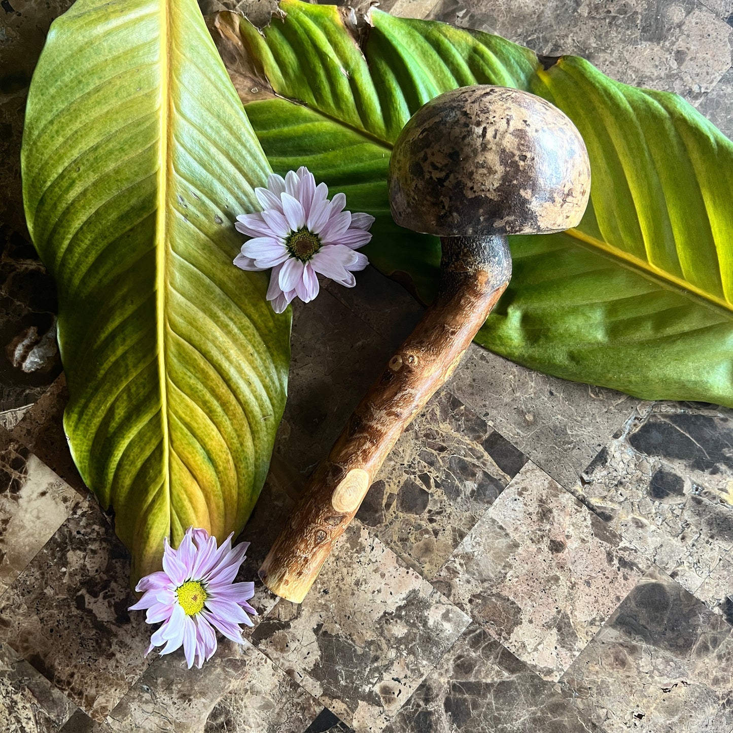 mushWOMB rattles -- handcarved wood with seeds inside