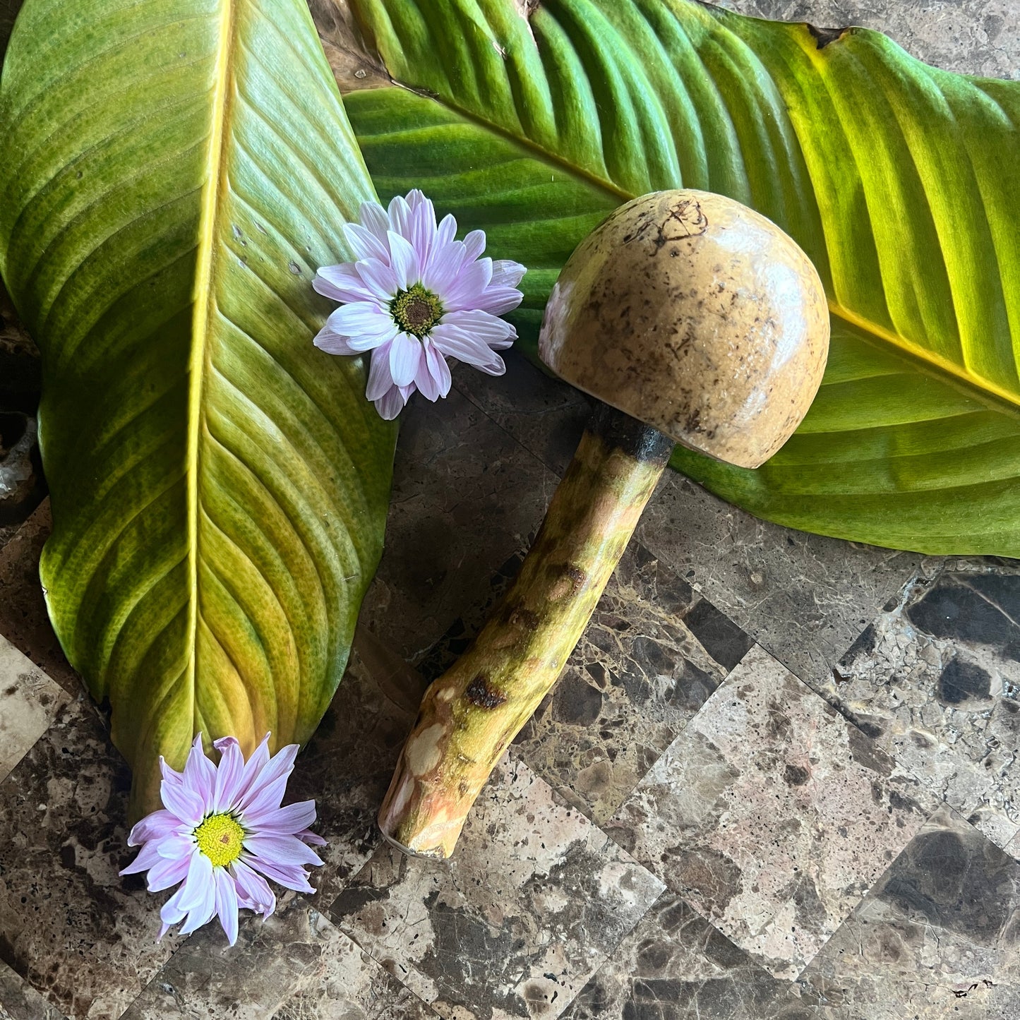 mushWOMB rattles -- handcarved wood with seeds inside