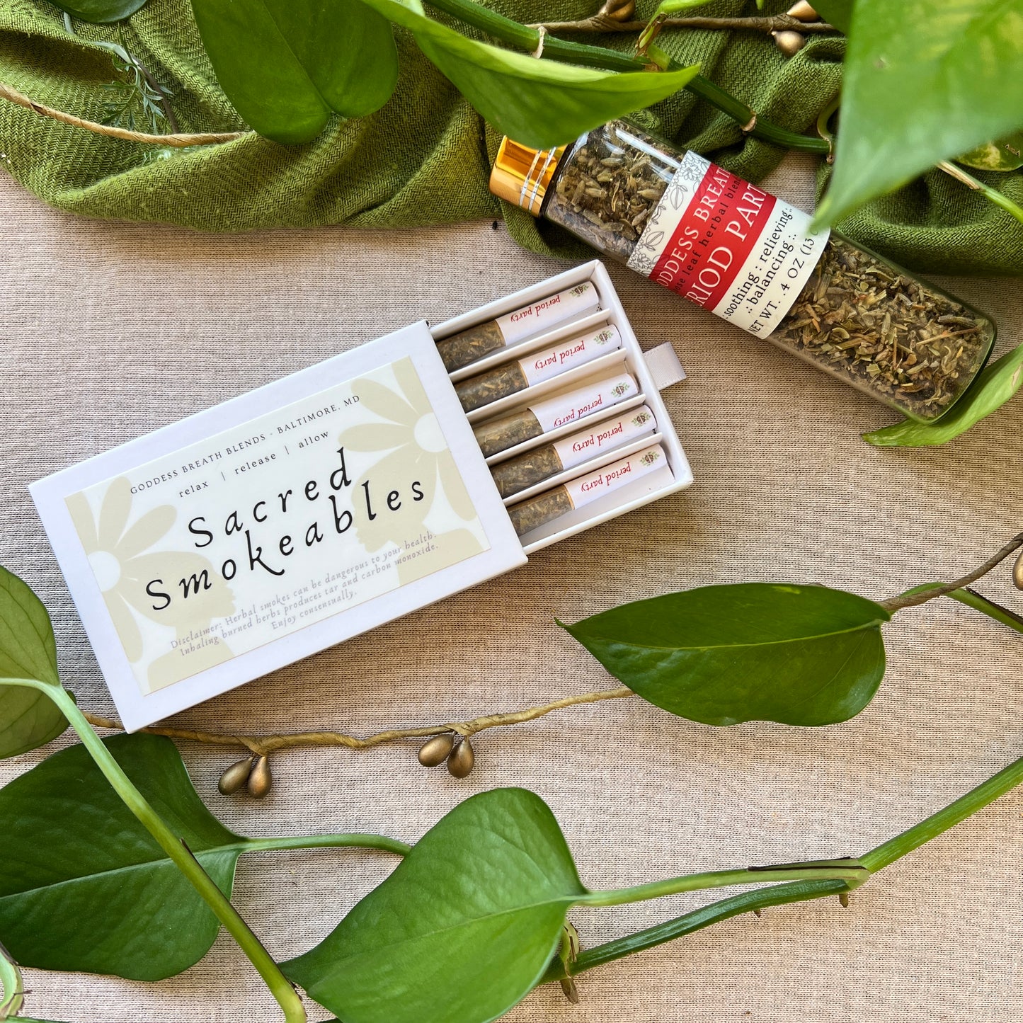 Goddess Breath Herbal Pre-Rolls (Sampler + Single Blend 5-Packs)