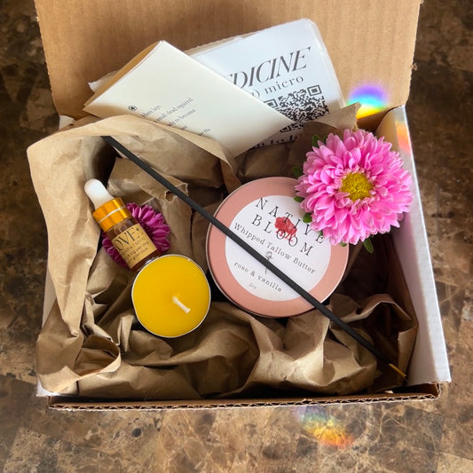 Heart Opening Journey : Liquid Love Tincture (with Rose & Ashwagandha), Tallow + Bonus Items