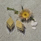 Beadwork Earrings -- Soft Sun