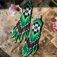 Beadwork Earrings -- Earth Bound