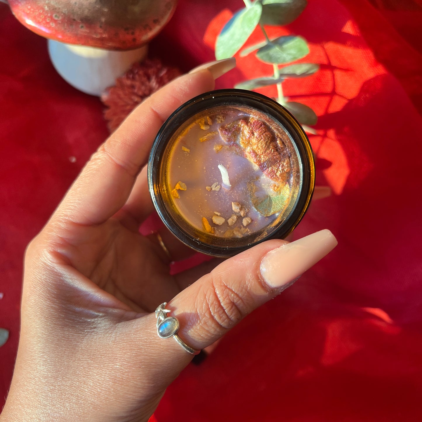 Amanita Muscaria Mushroom Elixir & Candle