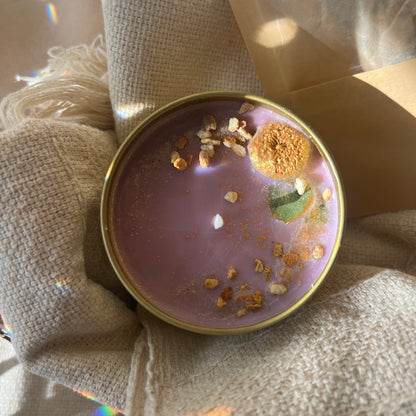 mushWOMB candle & winter journey tea