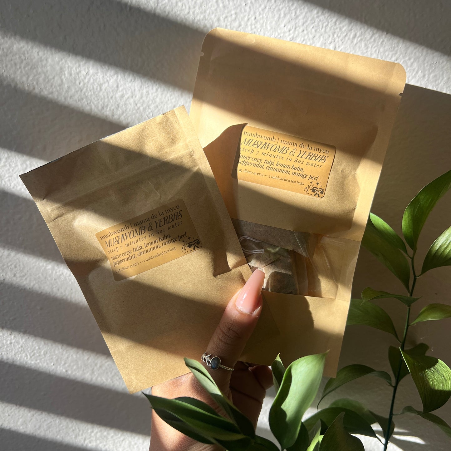 mushWOMB candle & winter journey tea