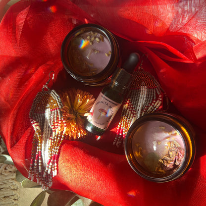 Amanita Muscaria Mushroom Elixir & Candle